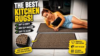 Check out my favorite kitchen rugs! Saves your back.eqivei Kitchen Rugs and Mats Non Slip Washable S