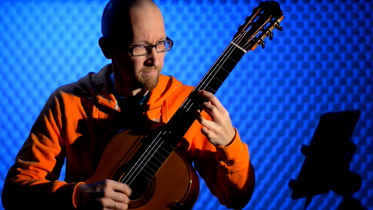 'Chase Music' cinematic & exciting original song for classical guitar