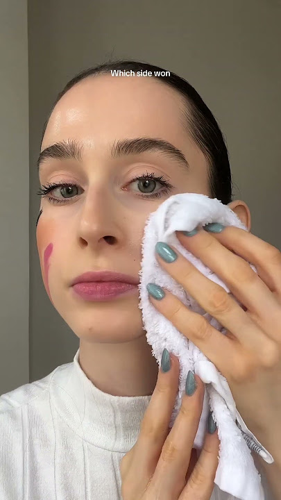 Baby oil vs Cleansing Oil ✨ #skincare #makeup