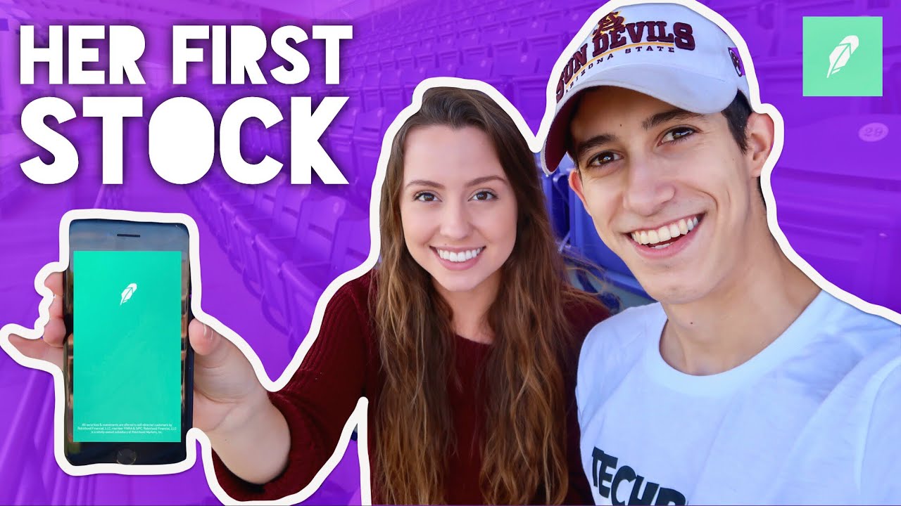 My Girlfriend Bought Her First Stock On Robinhood | Getting Started
