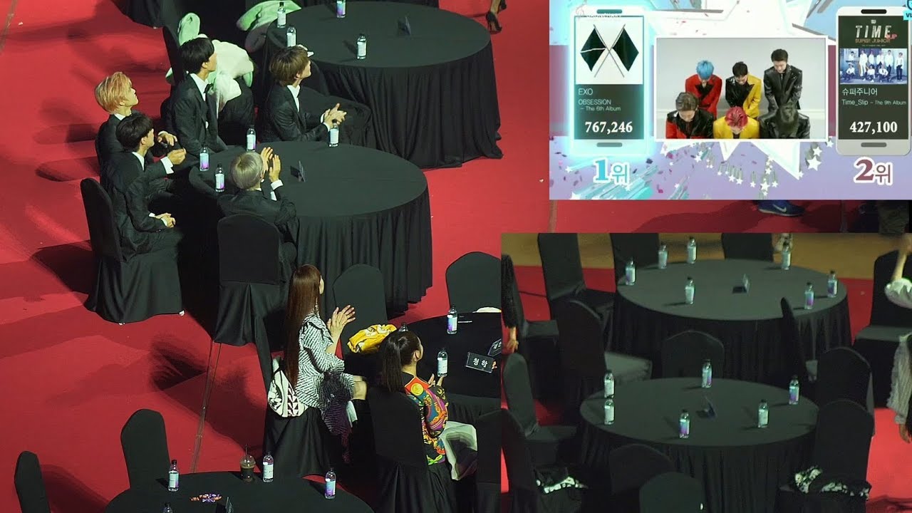 [Vcr 추가] [방탄소년단(BTS),세븐틴,EXO 수상 Vcr ] 태연 (TAEYEON), NCT DREAM, 여자아이들(GIDLE) 청하   Reaction 직캠 @200108