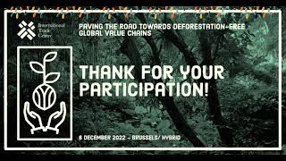 ITC 4th Roundtable: Paving the road towards implementation of deforestation-free global value chains