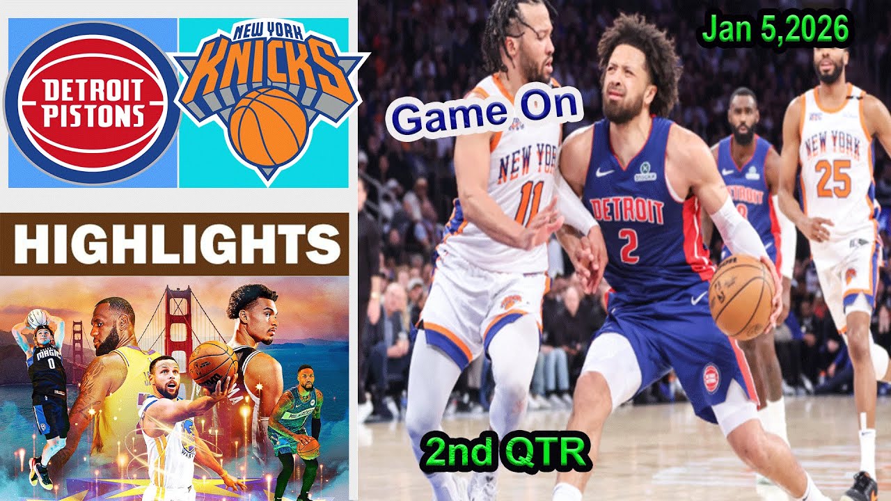 New York Knicks vs Detroit Pistons 2nd QTR Game Highlights NBA Season | Jan 5, 2026