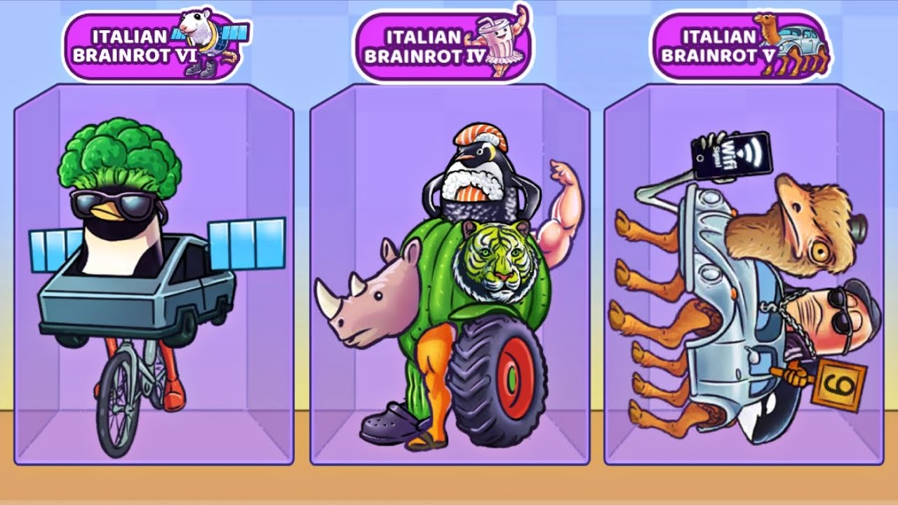 Merge Fellas Italian Brainrot Gameplay Walkthrough Reaching Max Level ×2 All Bosses
