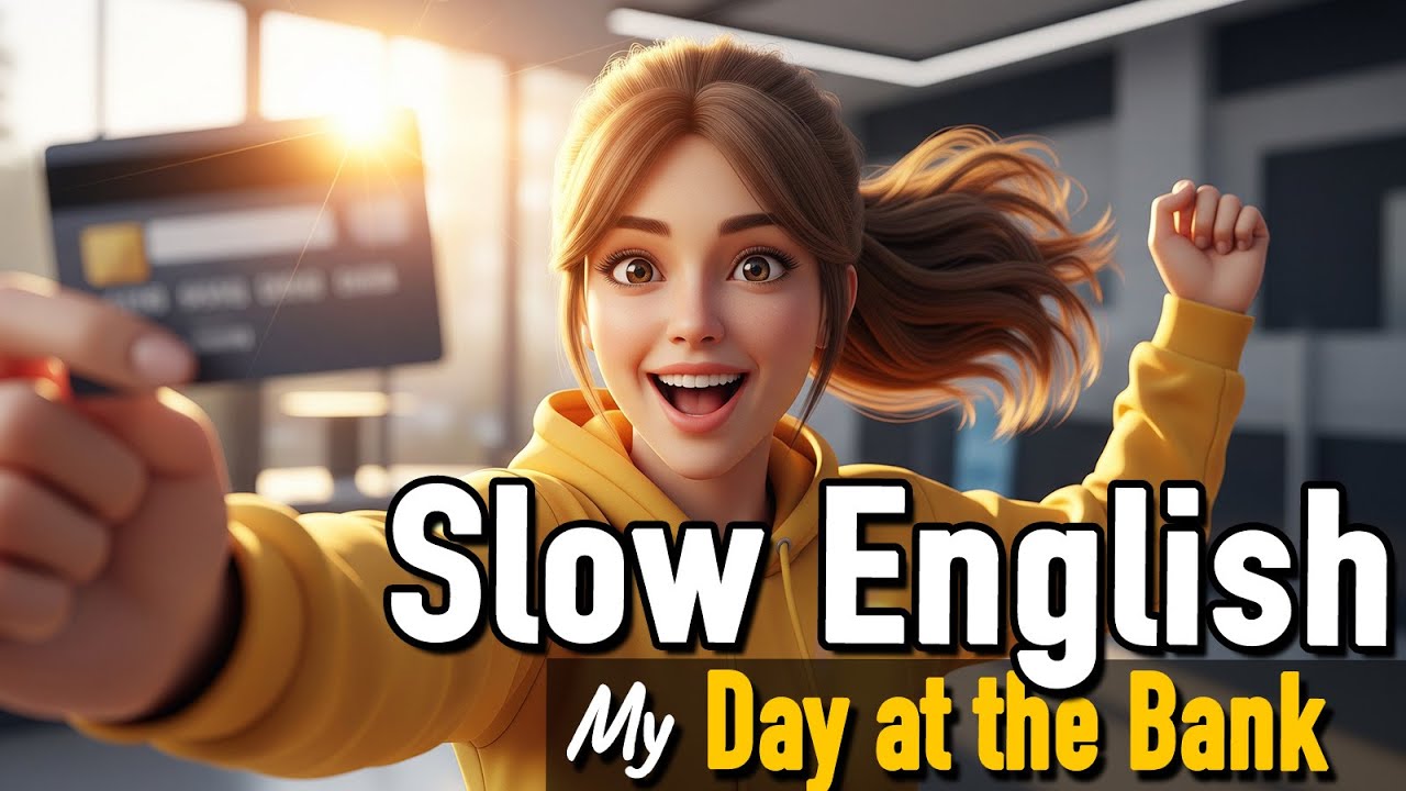 A Day at the Bank 🏦  Banking English | Slow English Conversation A1-A2 | Slow English For Beginners