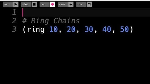 Ring Chains - The Sonic Pi Tutorial, Section 8.5