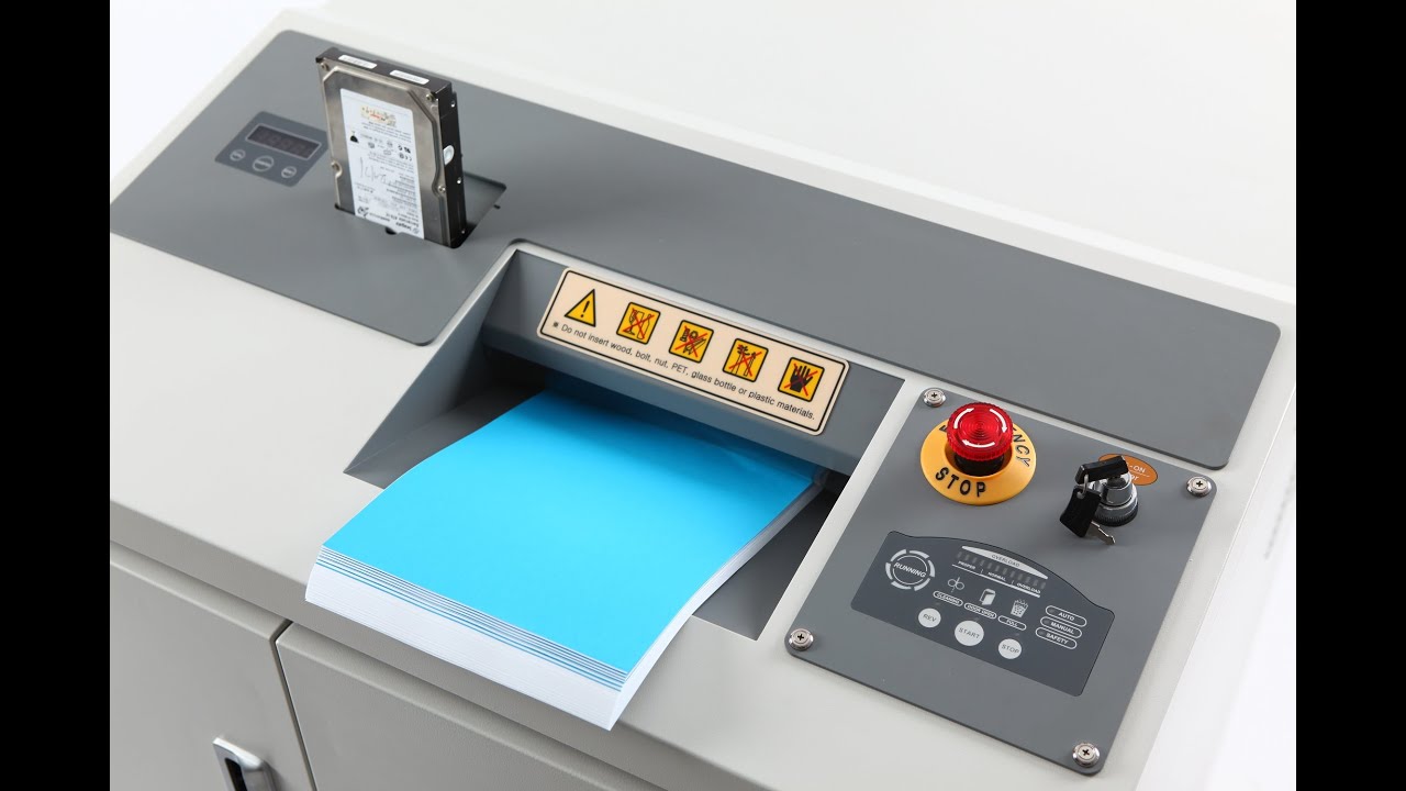 하드+문서 복합파쇄기 KS-13300HD / KS-1330E / KS-330E 작동영상 - 대진코스탈