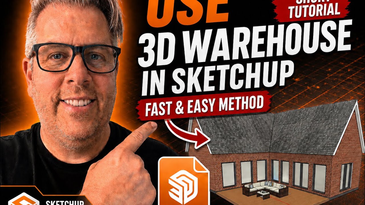 How To Use the 3D Warehouse in SketchUp | Fast & Easy Tutorial - YouTube