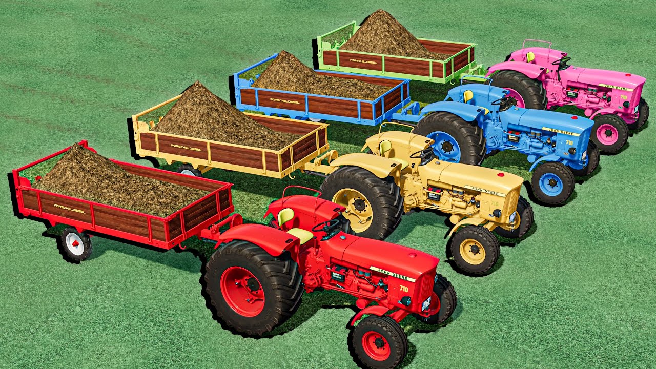 Manure Work With Mini Tractor Of Colors | Farming Simulator 22