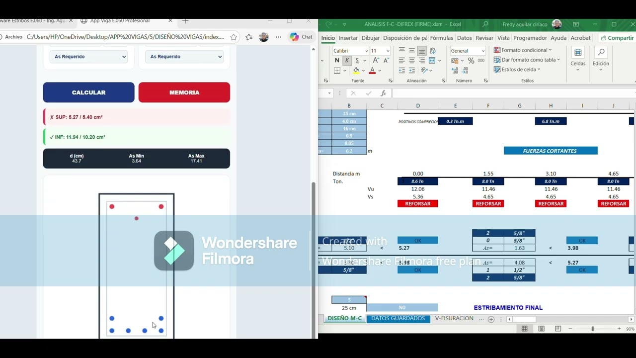 Diseño de vigas a flexicion -cortante