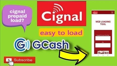 HOW TO LOAD CIGNAL DIGITAL? || CIGNAL PREPAID LOAD THRU  G-CASH USING WEB LOADING TOOL!