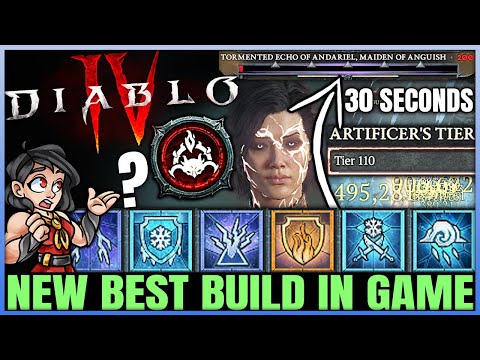 Diablo 4 - New Best TRILLION DAMAGE Sorcerer Build - New Ice Spikes Combo = OP - Skills Gear Guide!