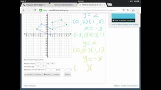 Perform sequences of transformations and determine congruence