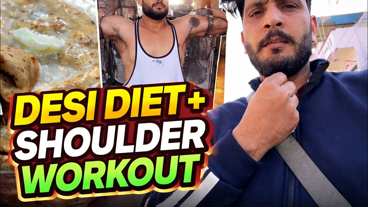 Desi Diet + Hard Shoulder Workout #dailyvlog #shoulderworkout #gymlife #desivlog #gym #mohitvlogs 