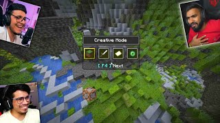 Indian gamers using CHEATS in Minecraft ⚫ techno gamerz, bbs, live Insaan, gamerfleet, yessmartypie