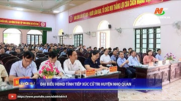 Đại biểu HĐND tỉnh tiếp xúc cử tri huyện Nho Quan