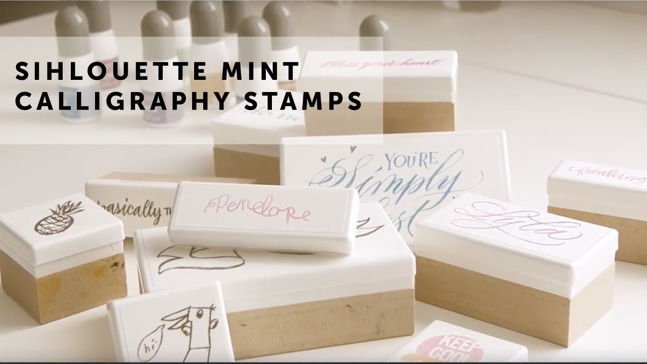 Melissa Esplin &amp; the Silhouette Mint | Calligraphy Stamps - YouTube