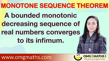 A Bounded monotonic decreasing sequence of real numbers converges to its infimum | monotone sequence