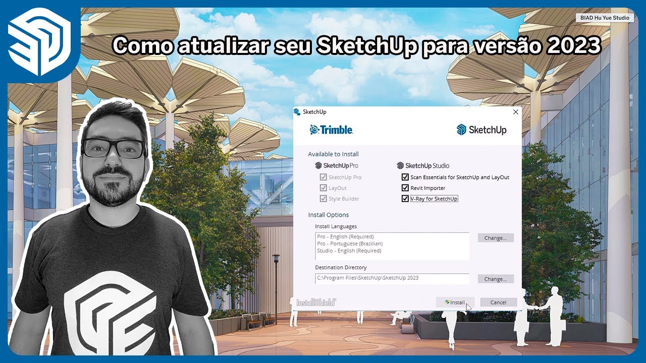 Como atualizar seu SketchUp para versão 2023 Pro ou Studio 