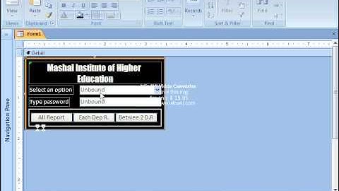 MS Access 2007 Part 20) Form Database in Dari / Farsi Omar Akbari
