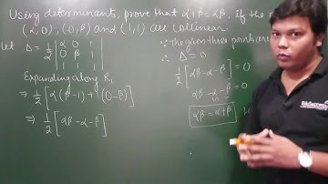 84.  Determinants - Applications of Determinants in Coordinate Geometry - Example#5