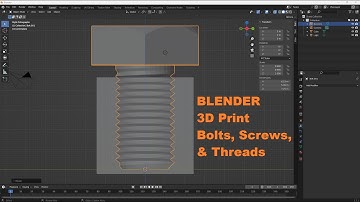 How to 3d Print Bolts & Screws using Blender