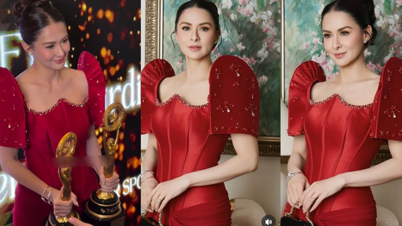 Marian Rivera super ganda sa soot nya at pagtanggap ng award bilang best actress