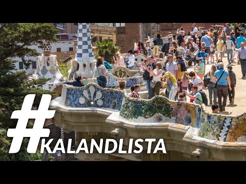 Barcelona a kulturális, színes város 4K