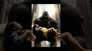 The Giant KingKong saved pregnant girl attack from Giant White Python #Shorts