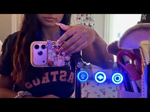 asmr phone tapping on camera & case