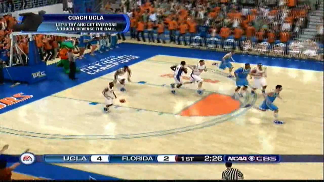 NCAA Basketball 10 Gameplay - UCLA Bruins at FLA Gators (PS3) - YouTube