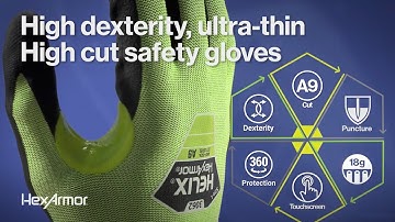 Highest cut resistance - thin knit technology - Helix® Series 3062 by HexArmor®