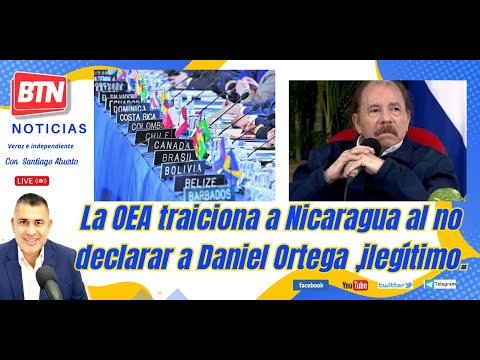 En Vivo🔴: La OEA TRAICIONA a Nicaragua al no declarar a Daniel Ortega, ilegítimo. 23 Junio 2023.