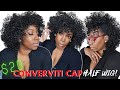 NEW 😱 $20 Outre Sparkling Belle Converti Cap Half Wig Synthetic Wig Review 3 Styling Options