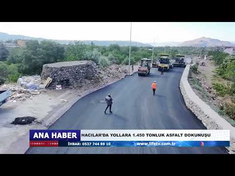 HACILAR’DA YOLLARA 1 450 TONLUK ASFALT DOKUNUŞU