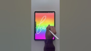 Procreate tutorial: Requested Personalise Name art for Farah🖌🥰