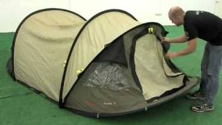 Vær tilfreds procent overtro How to pitch the Outwell Fusion 300 pop up tent - YouTube