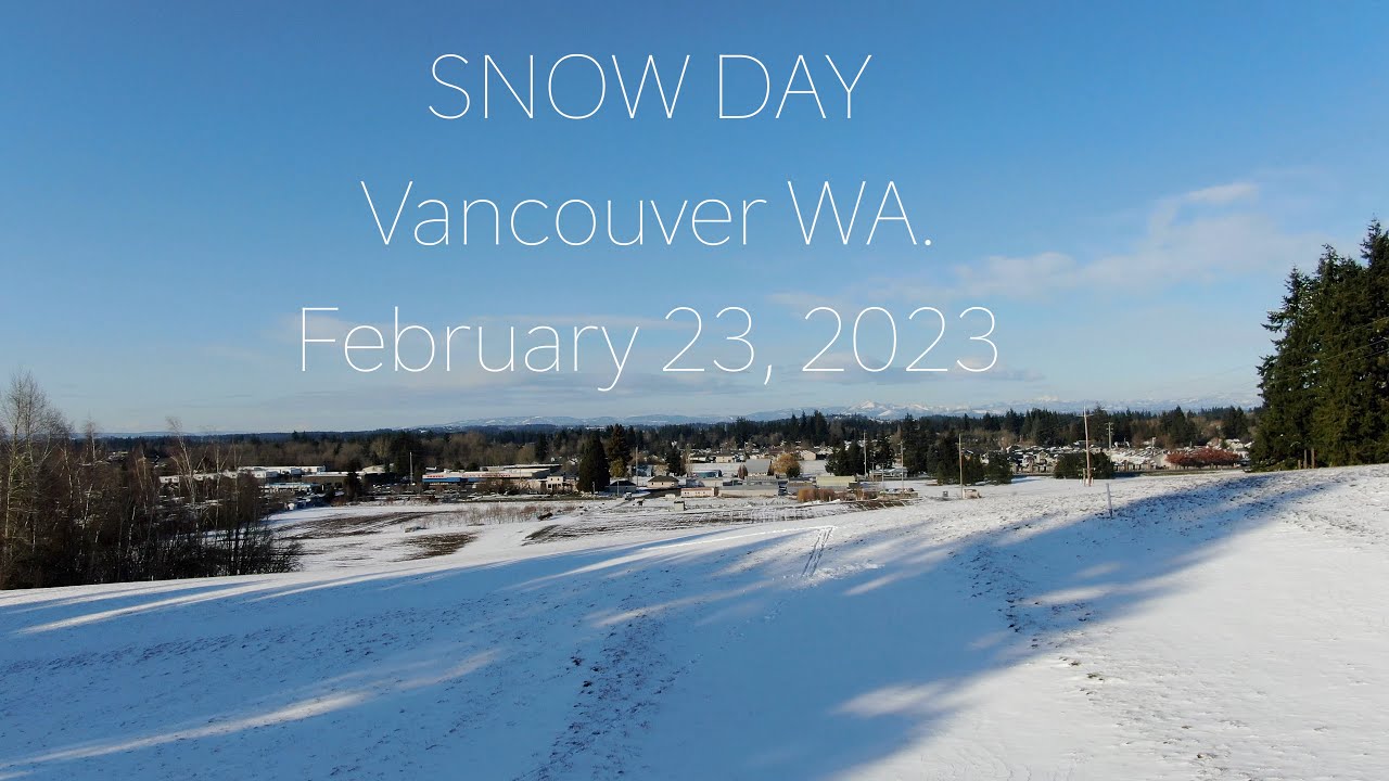 Vancouver Snow day | February 23, 2023 | Снег в Ванкувере | Февраль 23, 2023