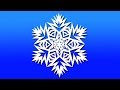 Paper snowflake tutorial ? - Look here! Snowflakes in 5 minutes