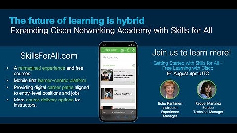 Getting Started with Skills for All - Free Learning with Cisco