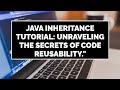 Java Inheritance ll Types of Inheritance ll Java tutorial ll part 32..