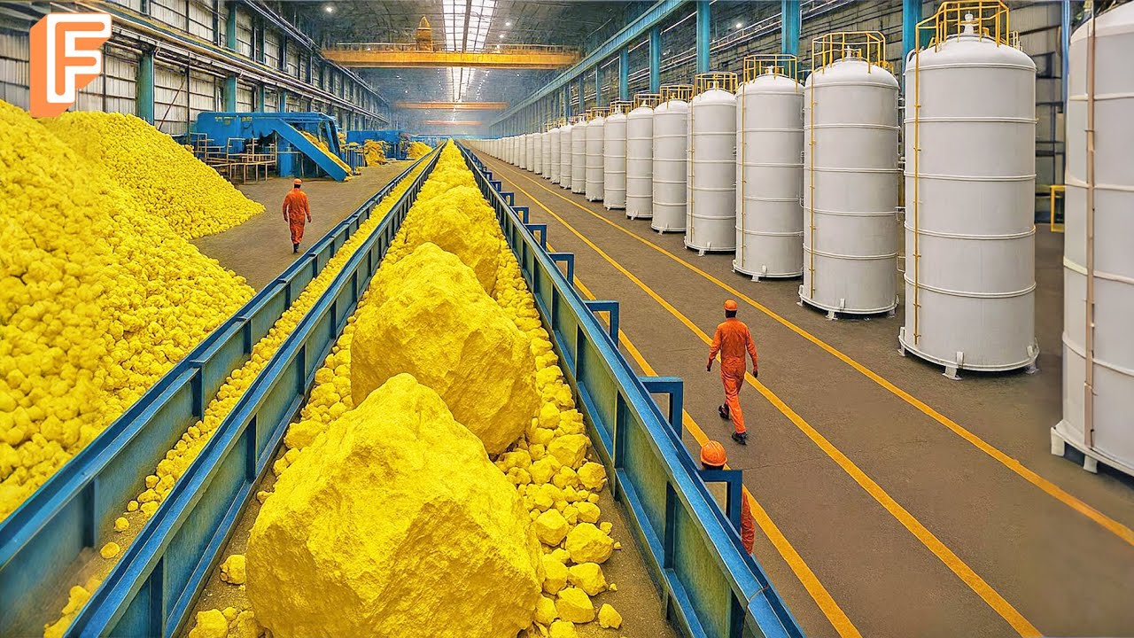 How Millions of Tons of Sulfur Are Produced Inside Massive Production Line
