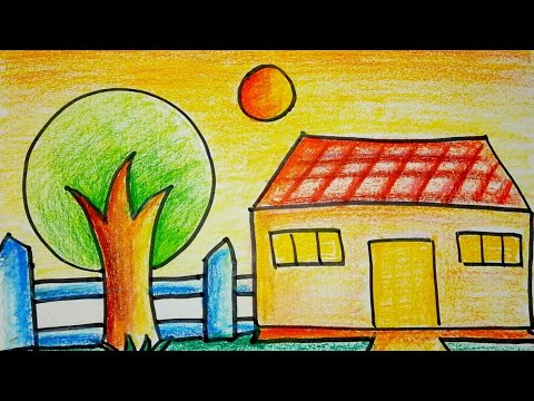 AFB 🎨  Scenery drawing for kids, Nature drawing for kids, Art drawings  for kids