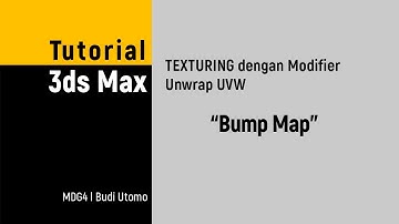 Tutorial 3ds Max l Unwrap UVW Bump Map