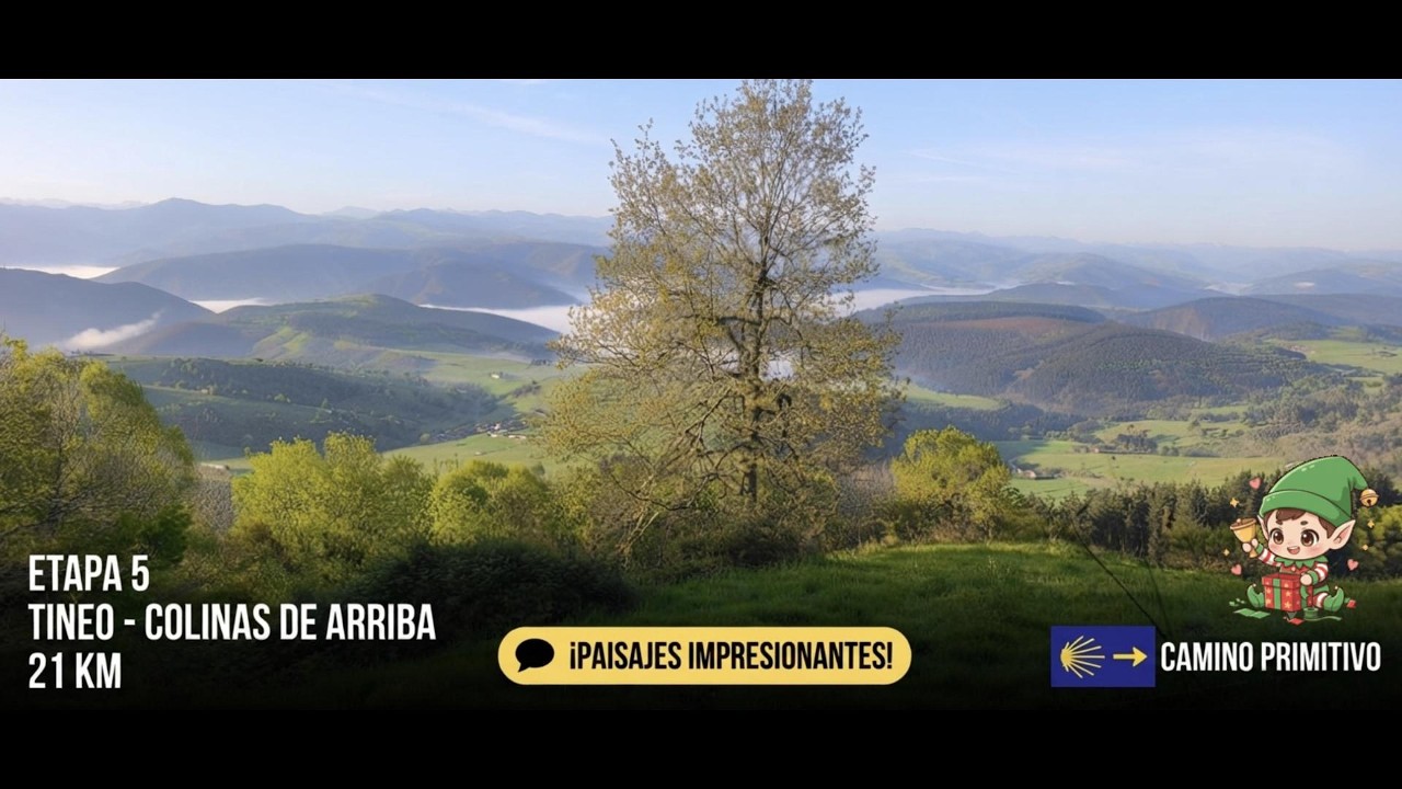​¡Etapa 5 del Camino Primitivo! De Tineo a Colinas de Arriba pasando por Campiello 🎒✨