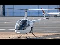 【ヘリコプター】 Robinson R22 と R44 の離着陸・東京ヘリポート   4K