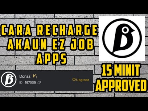 Cara Recharge Terpantas Akaun #ezjob 100% Berkesan Dalam 15 minit !!!