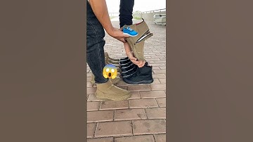 winter waterproof Martin boots solid rubber outsole slip#resistant and wear #suitable for #various😱