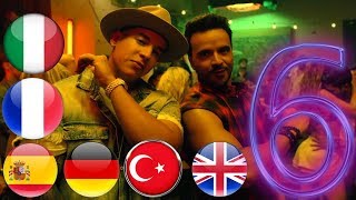 Video thumbnail of "Despacito In 6 Languages Turkish // German // Spanish // Italian // English // French"