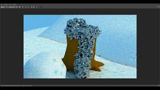 Maya snowy object or Snow on the object or  geometry (Animation) - 4 of 5